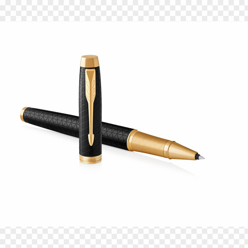 Gold Parker Pen Company Fountain Ballpoint Pens Paper PNG