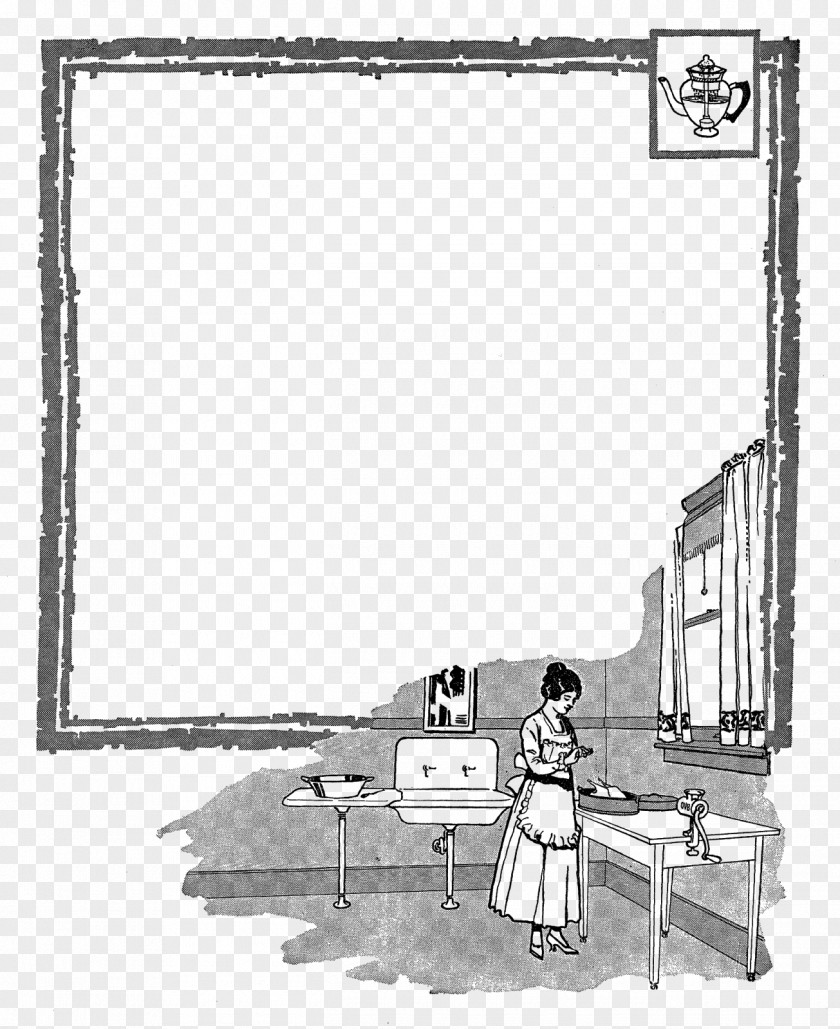 Scrapbooking Supply Picture Frames Kitchen Clip Art PNG