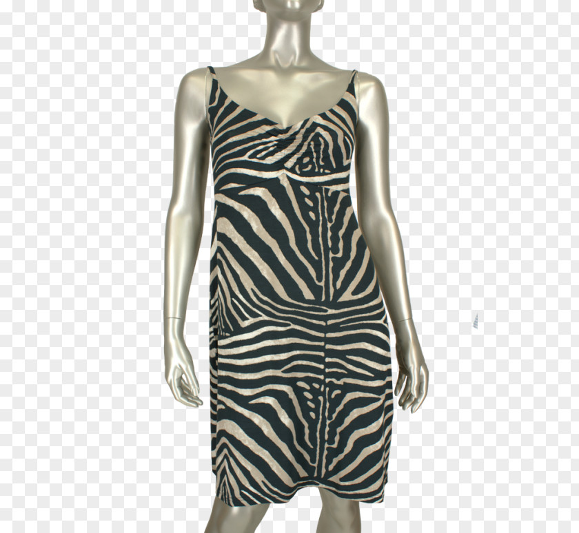 Zebra Rug Shoulder Cocktail Dress Computer Sleeve PNG