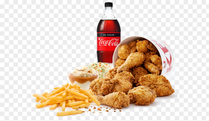 Family Dinner KFC Take-out Hamburger French Fries Fried Chicken PNG