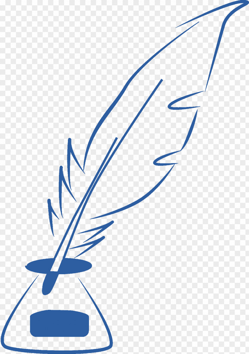 Feather Quill Pen Line Art Clip PNG