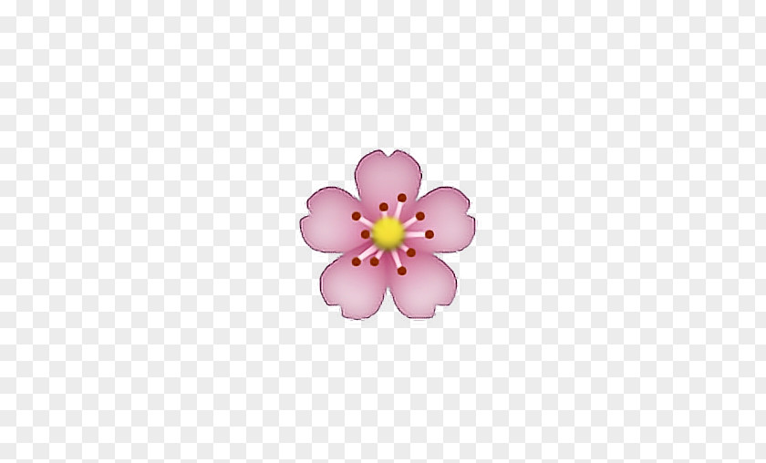 Peach Blossom IPhone Emoji Flower Emoticon PNG