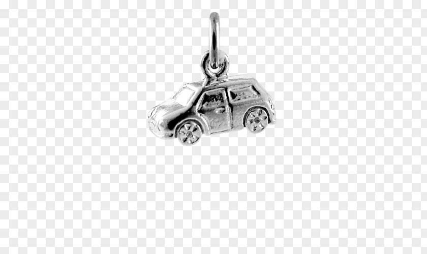 Psd Layered Sterling Silver MINI Cooper Locket Car PNG