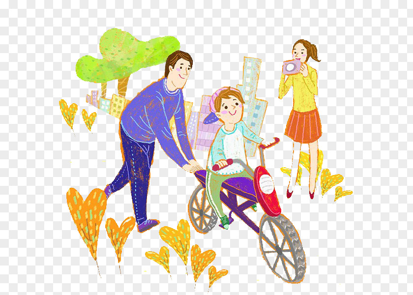 Children Learn Bike Child Illustration PNG