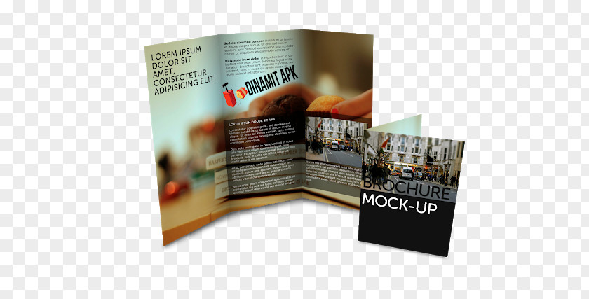 Design Brochure Atagrafi Mockup Flyer PNG