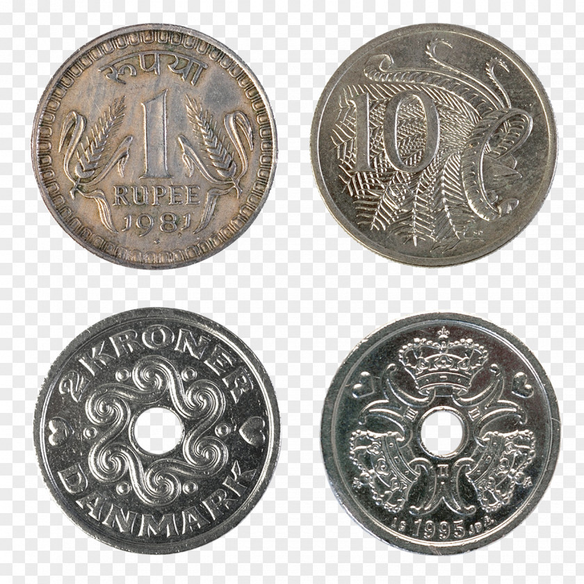 Rupee Coins And Cents Danish Krone Indian Currency Banknote Coin PNG