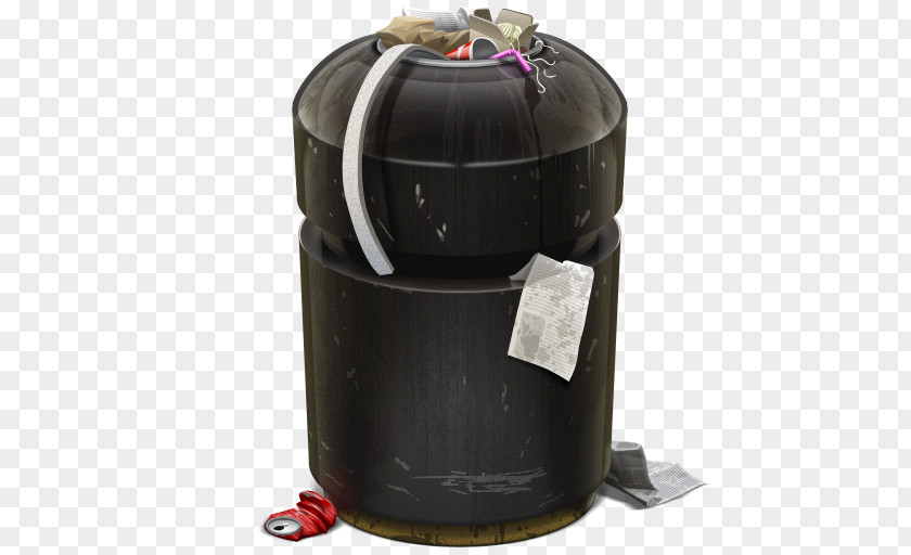 Trash Can Full Plastic PNG