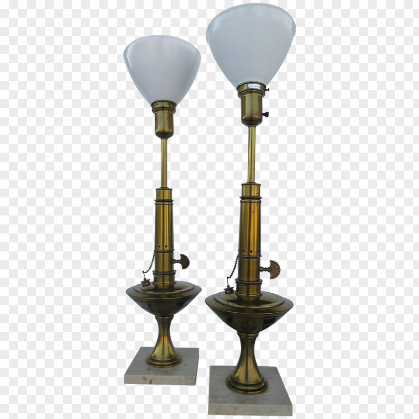 Brass Kerosene Lamp Table Electric Light PNG