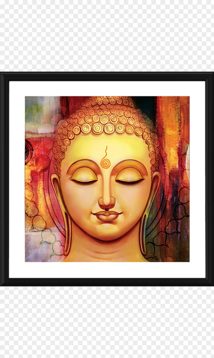 Buddhism Oil Painting Canvas Art PNG