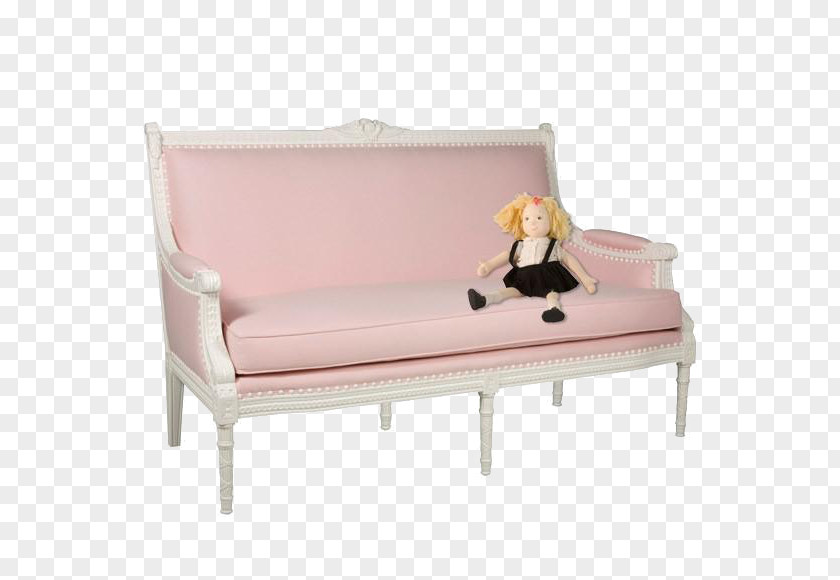 Pink Sofa Bed Couch Furniture PNG
