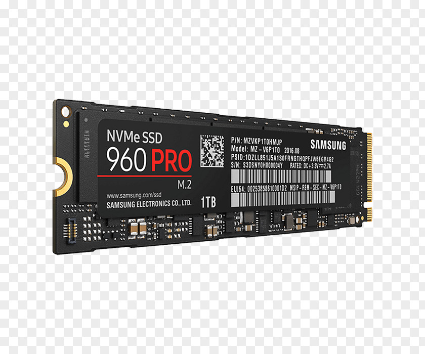 Samsung SSD 960 EVO NVMe M.2 970 Internal MZ-V7E 860 Solid-state Drive PNG