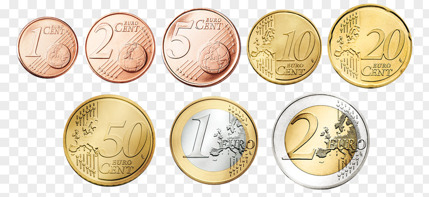 Euro Coin Coins Currency Banknote PNG