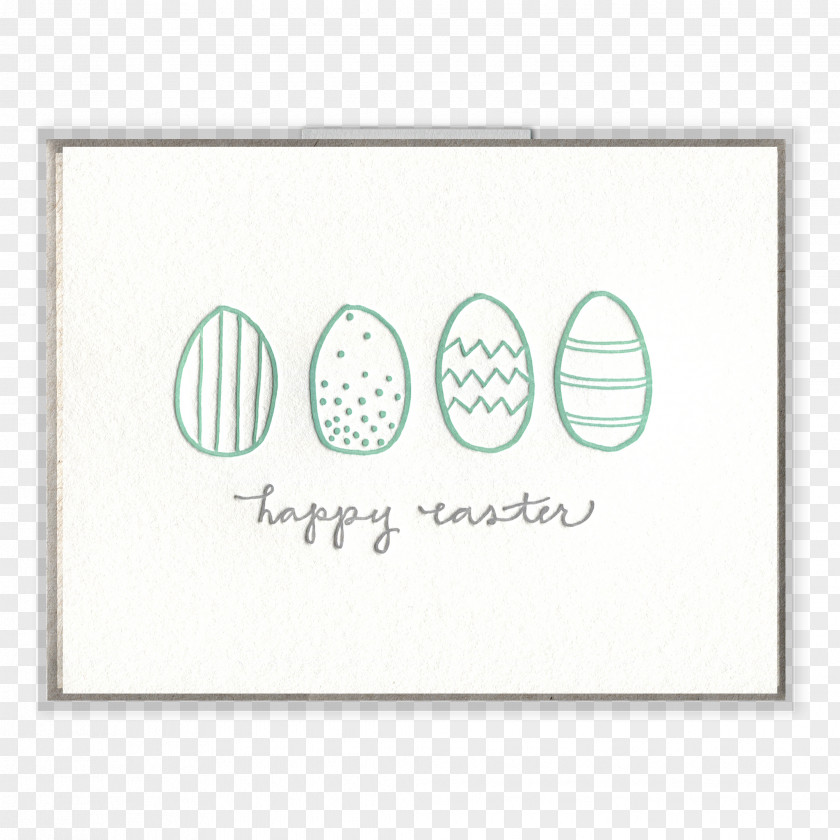 Letterpress Paper Easter Bunny Greeting & Note Cards Printing PNG