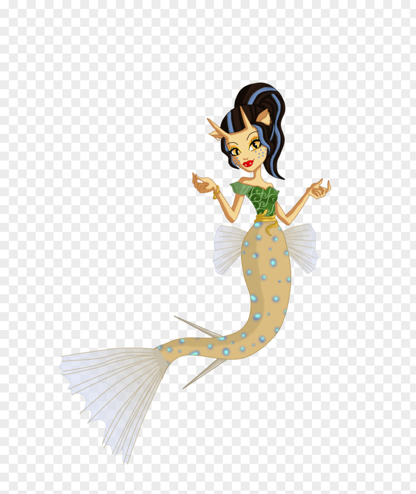 Mermaid Costume Design Cartoon Figurine PNG