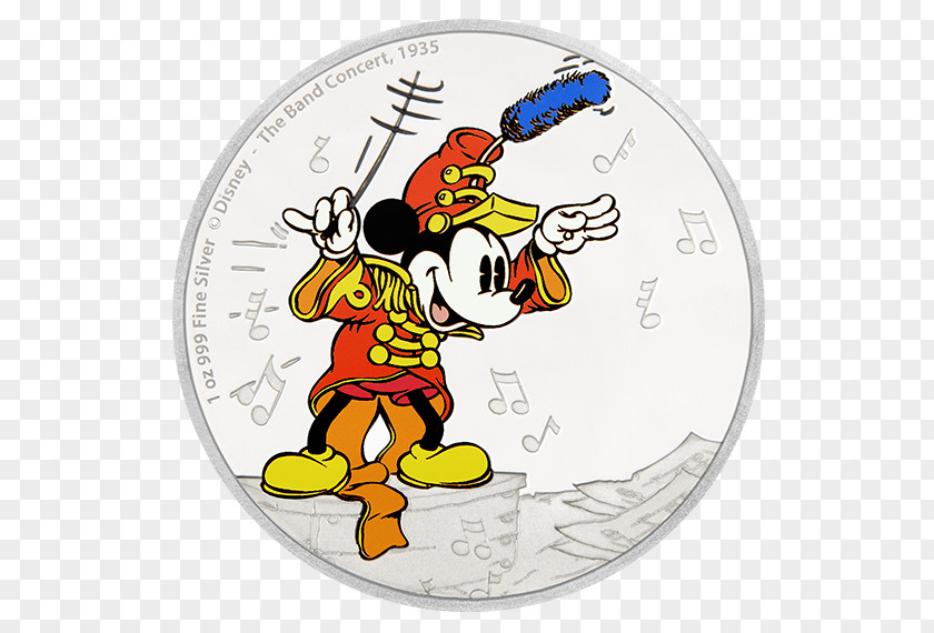 Pfaltzgraff Mickey Mouse Goofy Coin The Walt Disney Company Silver PNG