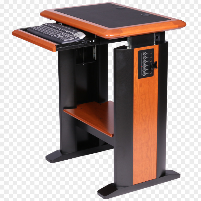 Computer Standing Desk Office & Chairs PNG