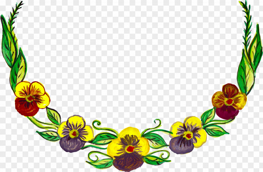 Painting Floral Design Image PNG