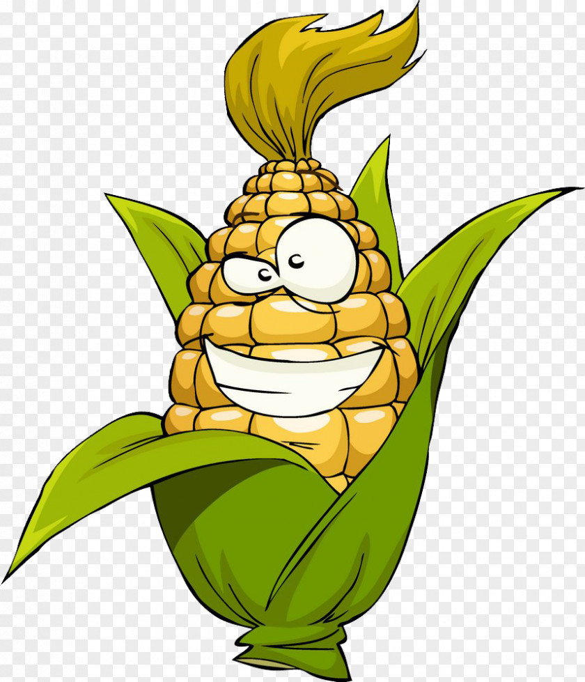Corn On The Cob Maize Cartoon Clip Art PNG
