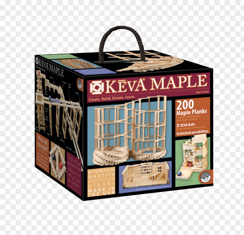 Keva Planks KEVA Contraptions Plank Set Mindware Maple Structures 200 PNG