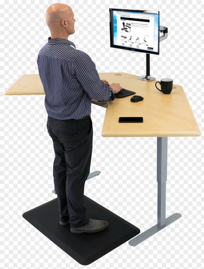Standing Desk Treadmill Computer PNG