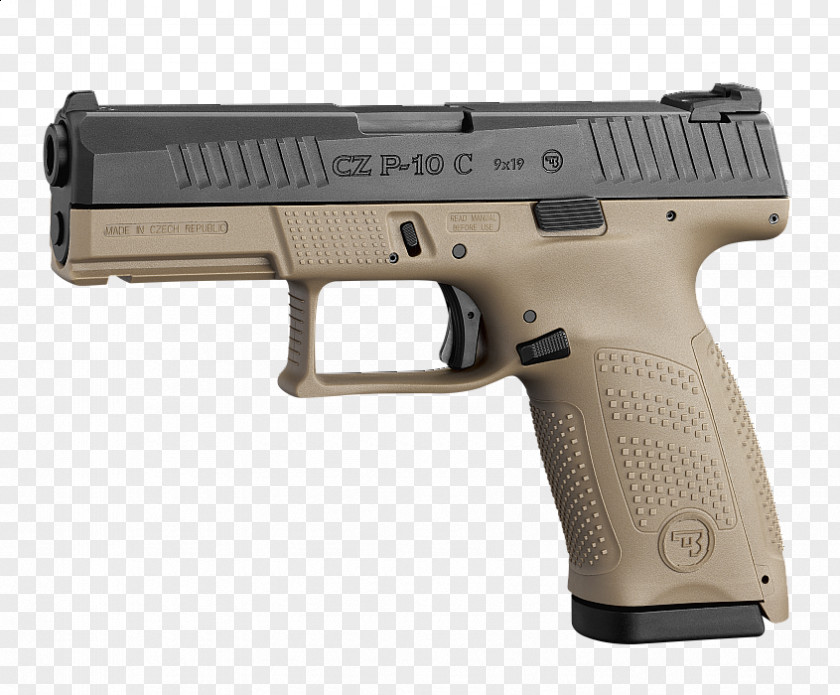 Weapon CZ P-10 C 75 Česká Zbrojovka Uherský Brod Pistol 9×19mm Parabellum PNG