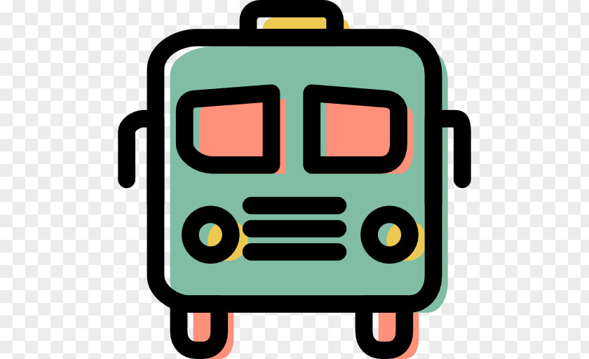 Cartoon Bus Icon PNG