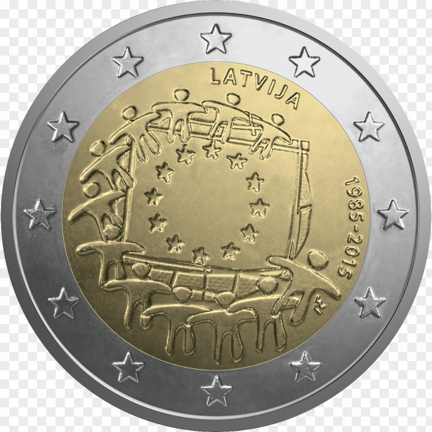 Euro Latvia 2 Coin Commemorative Coins PNG