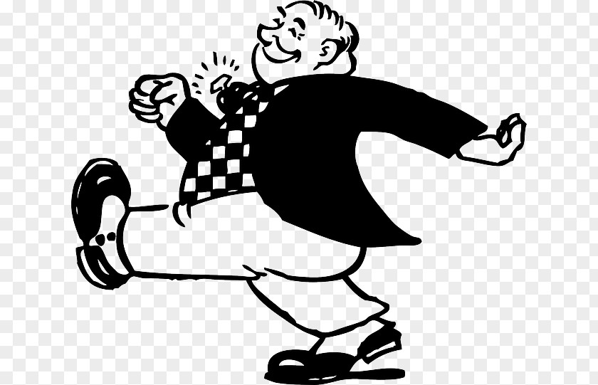 Fat Man Walking Clip Art PNG