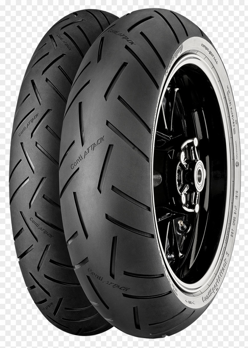Motorcycle Continental Conti Sport Attack 3 Rear Tire Touring Tires PNG