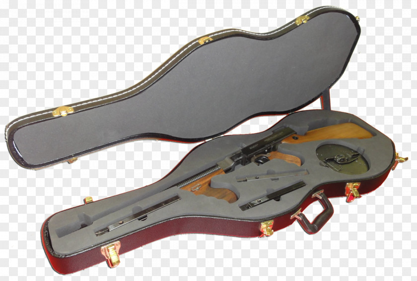 Shaped Box Thompson Submachine Gun Guitar Musical Instruments Gatling PNG