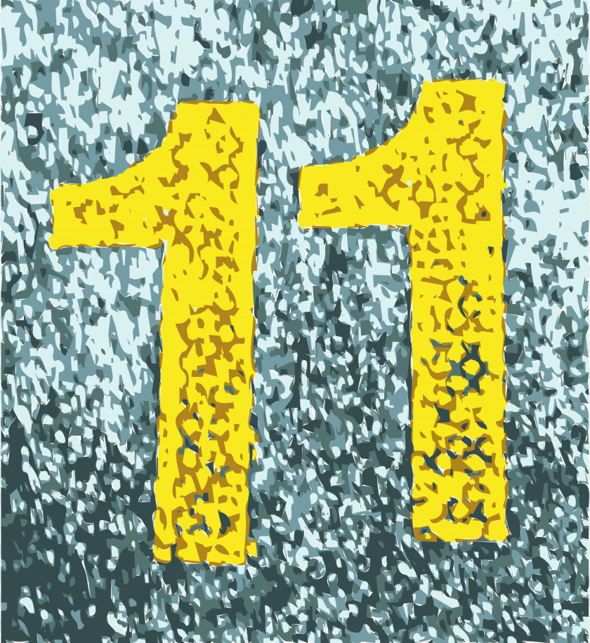 Eleven Cliparts Number Clip Art PNG