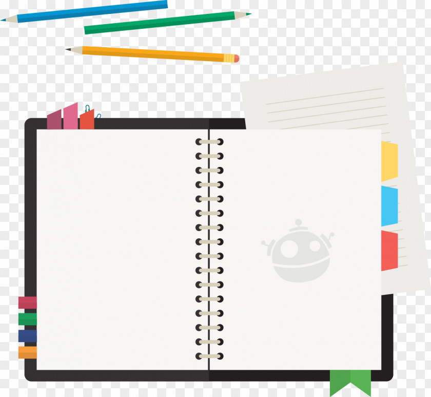 Paper Clip Diary PNG
