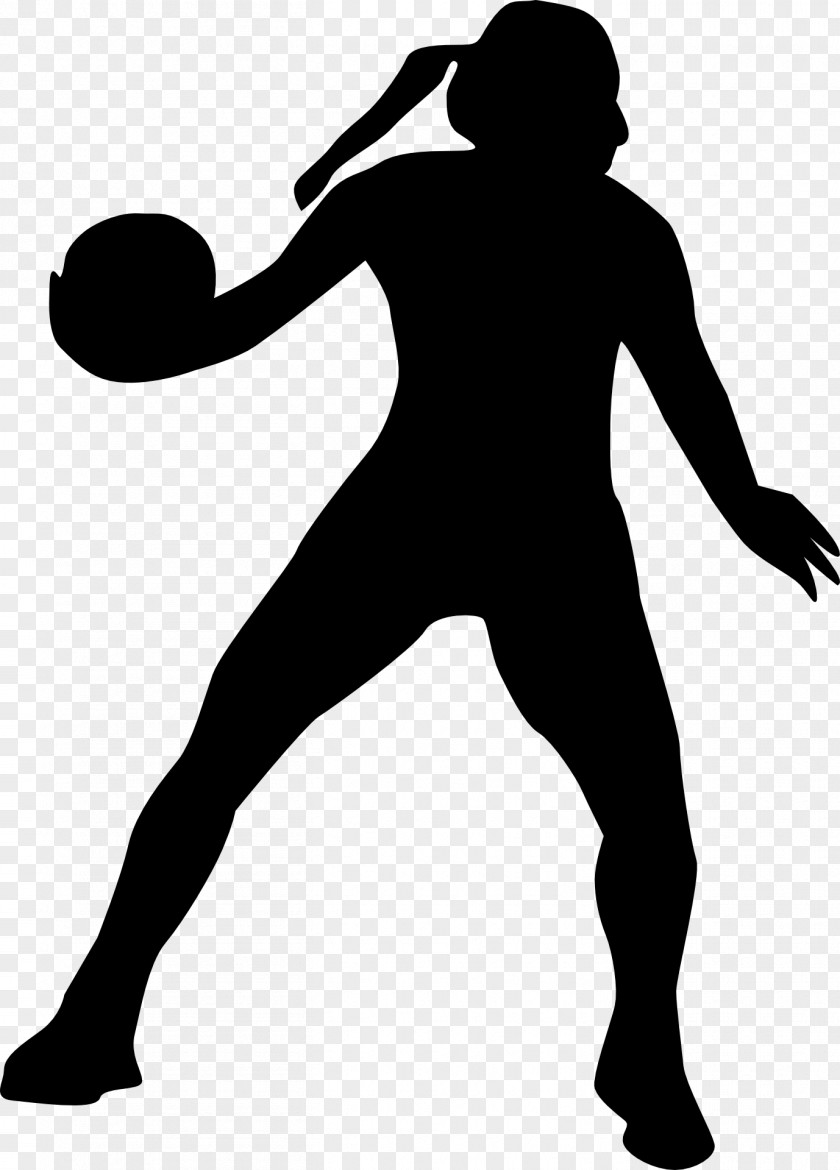 Handball Netball Silhouette Clip Art PNG