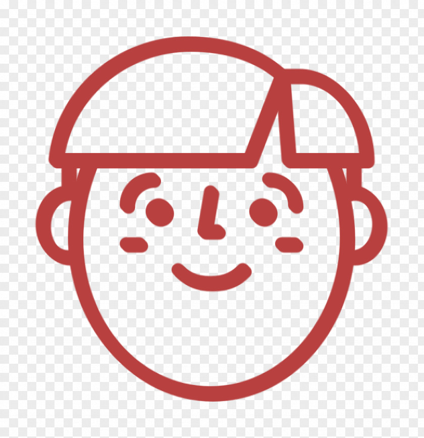 Happy People Outline Icon Emoji Boy PNG
