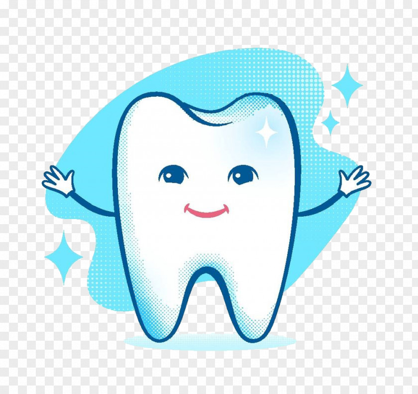 Open Arm Teeth Human Tooth Dentistry Character PNG