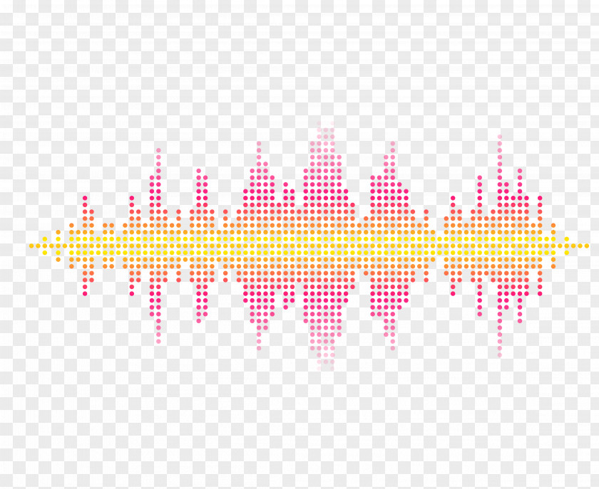 Rose Red Pixel Sound Wave Curve Picture Pink Pattern PNG