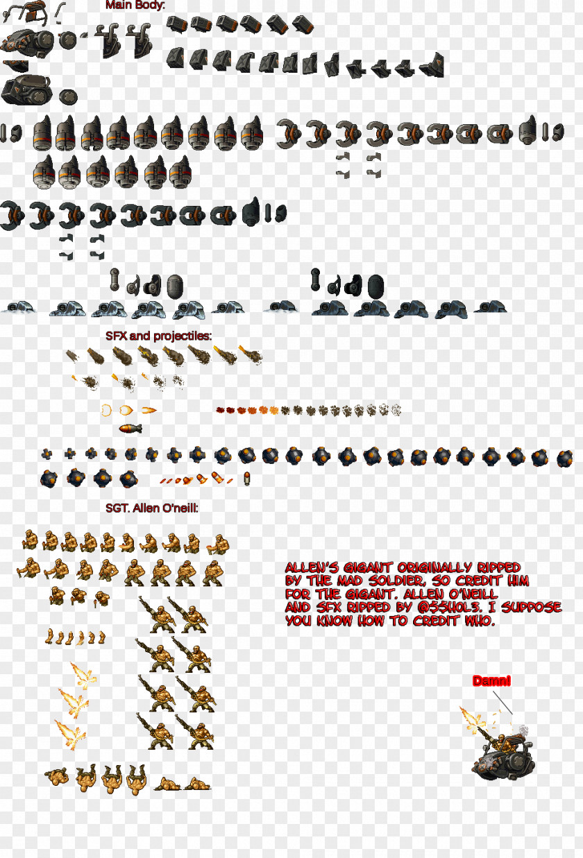 Sprite Metal Slug 7 3 Nintendo DS Arcade Game PNG