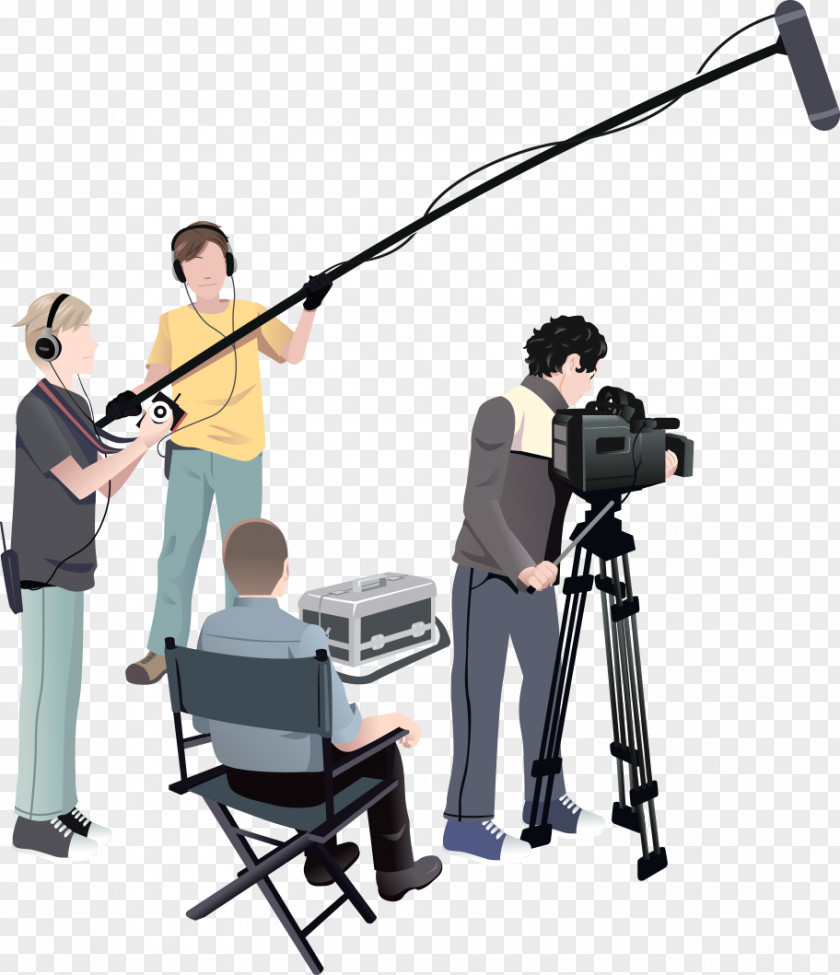 Film Crew Microphone Producer Director PNG