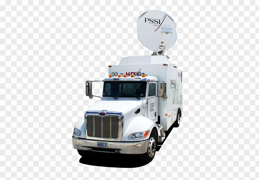 Truck Commercial Vehicle Satellite Telecommunications Link Production PNG