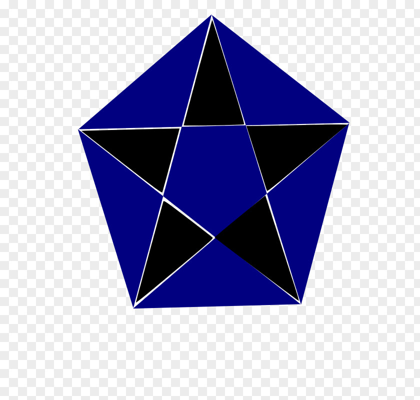Blue Star Triangle Circle Area PNG