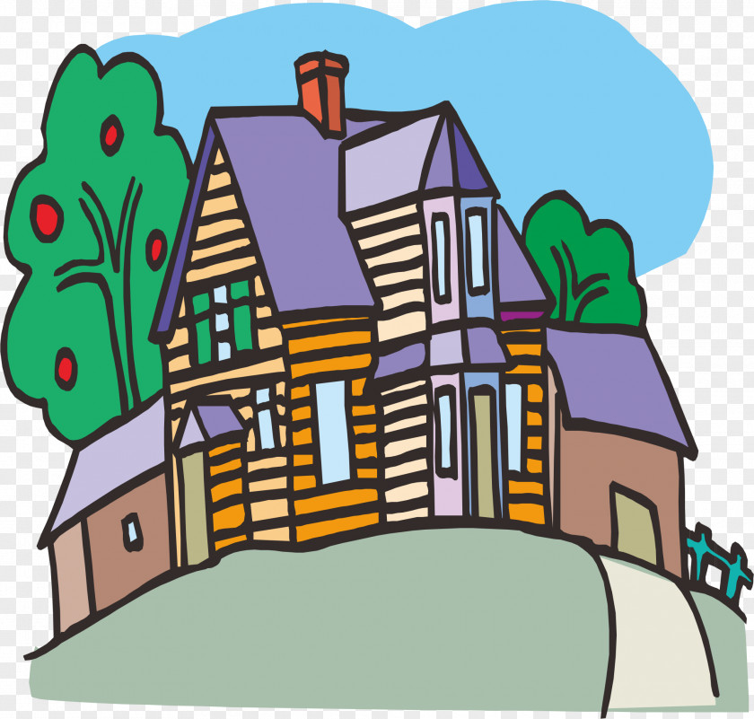 Cartoon Castle Drawing Clip Art PNG