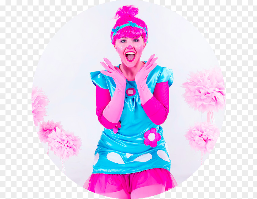 Clown Costume Pink M PNG