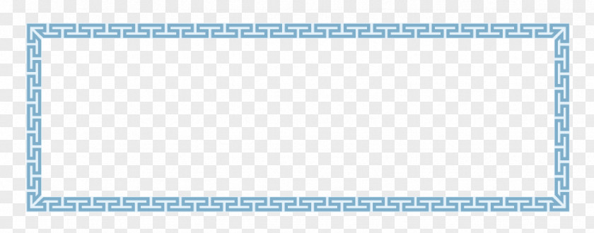 China Wind Blue Border Paper Graphic Design Pattern PNG