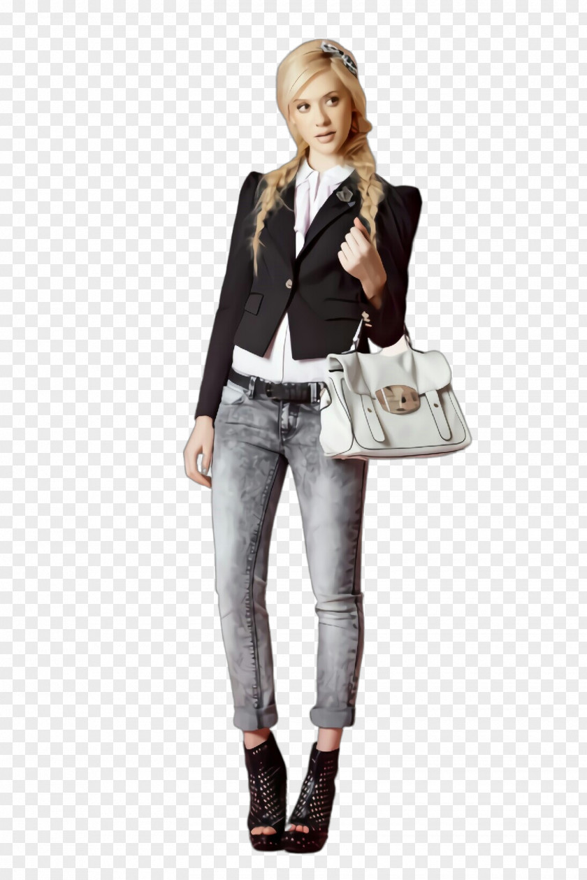 Clothing White Jeans Shoulder Footwear PNG