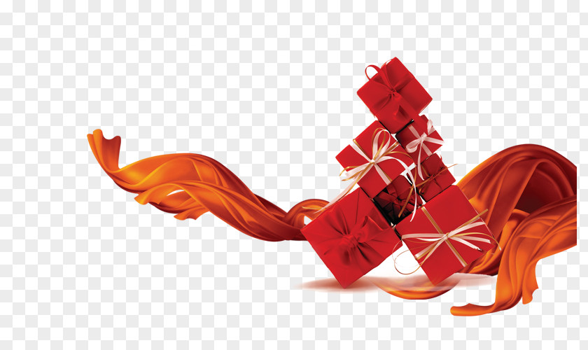 Gift Ribbon Red Icon PNG