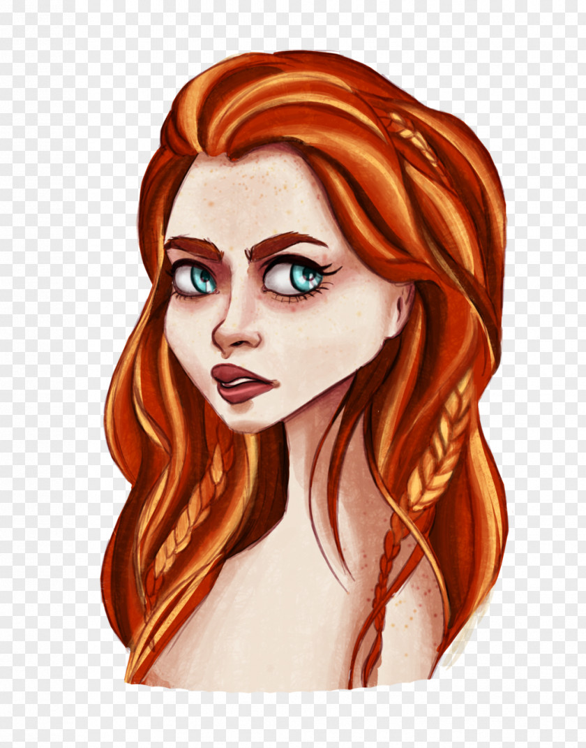 Rose Leslie League Of Legends Red Hair Coloring Human Color Ahri PNG