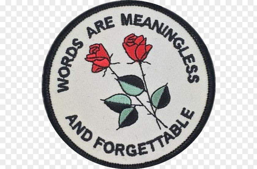 Sad Grunge Tumblr Emblem Badge Flower Text Messaging PNG