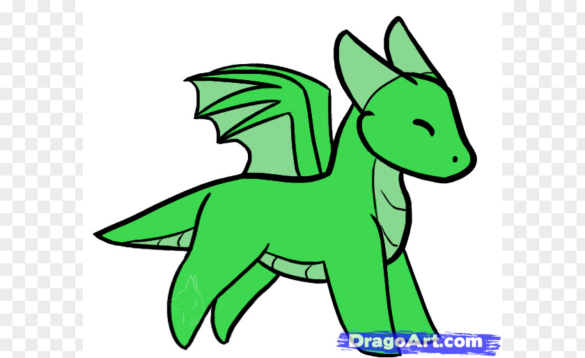 Simple Dragon Drawing How-to Clip Art PNG