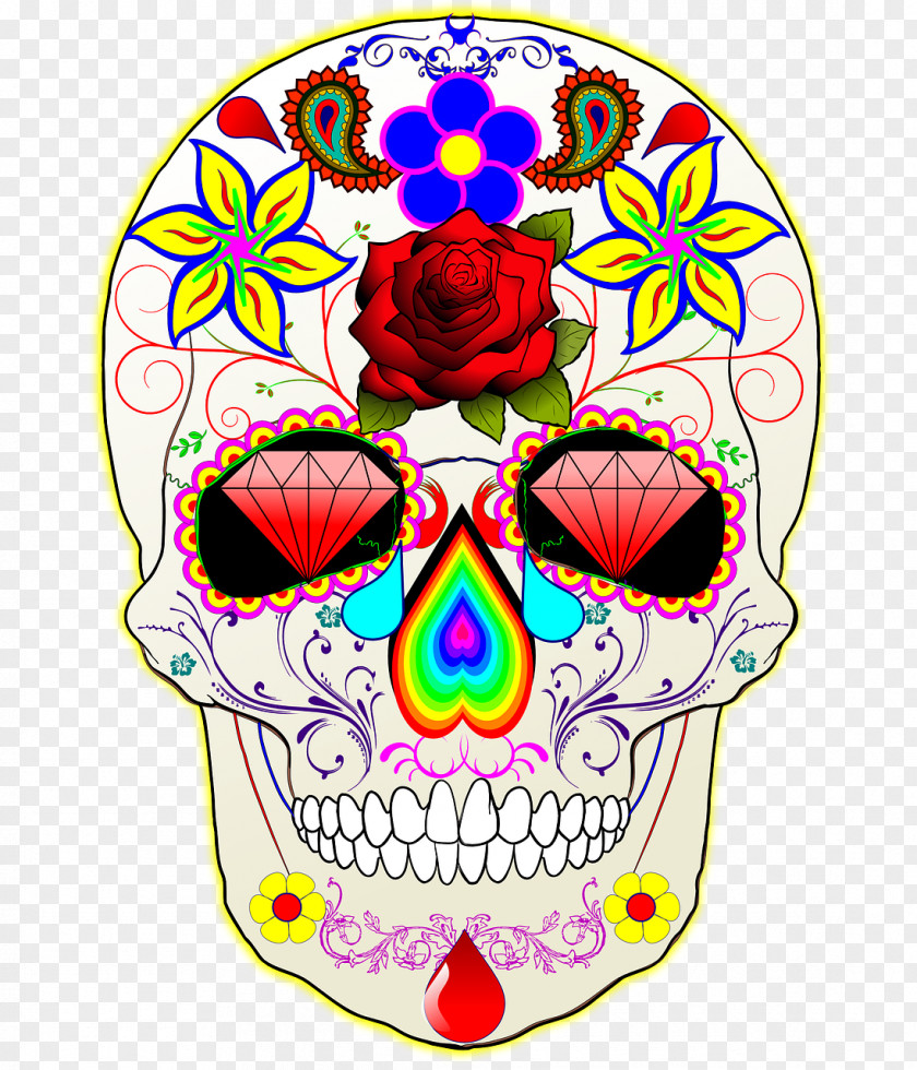 Skull Calavera Day Of The Dead Desktop Wallpaper PNG