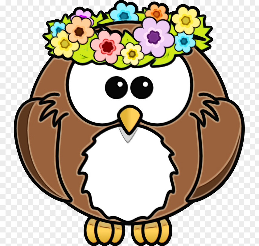 Beak Owl Bird Cartoon Of Prey PNG